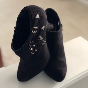Guess Booties Black Suede 8.5